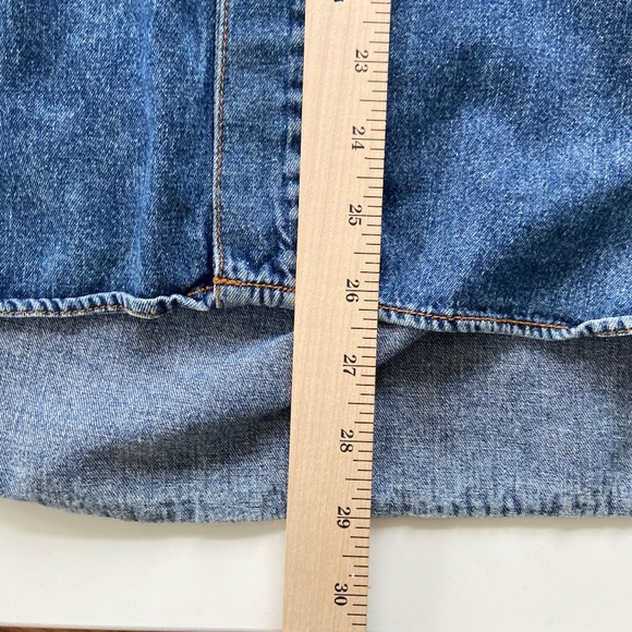 Vintage 90s Get Used By Elie Denim Jean Jacket Mens Medium Snap Button Up Shirt - Picture 9 of 9